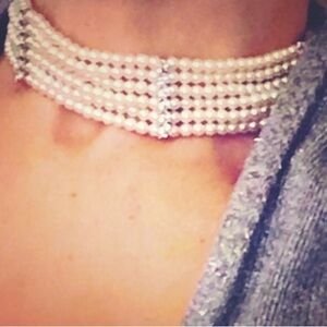 NEW Layered Pearl Choker
